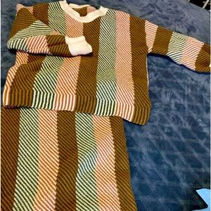 Sweater skirt set